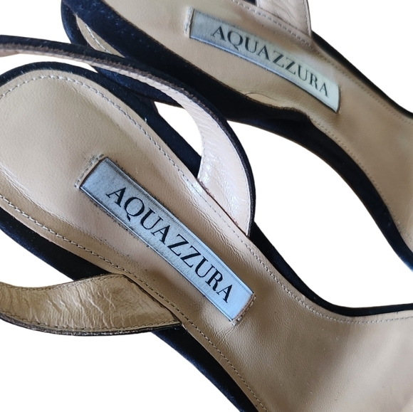 AQUAZZURA SO NUDE‎ BLACK 7.5 - Picture 11 of 16